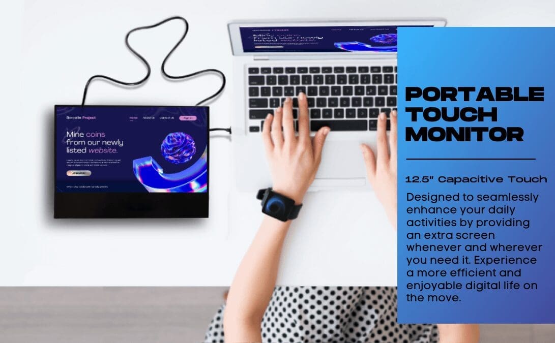 Portable Touch Monitor Intro pichi 12.5" faytech Flat Touch Monitor v2 - Image 3