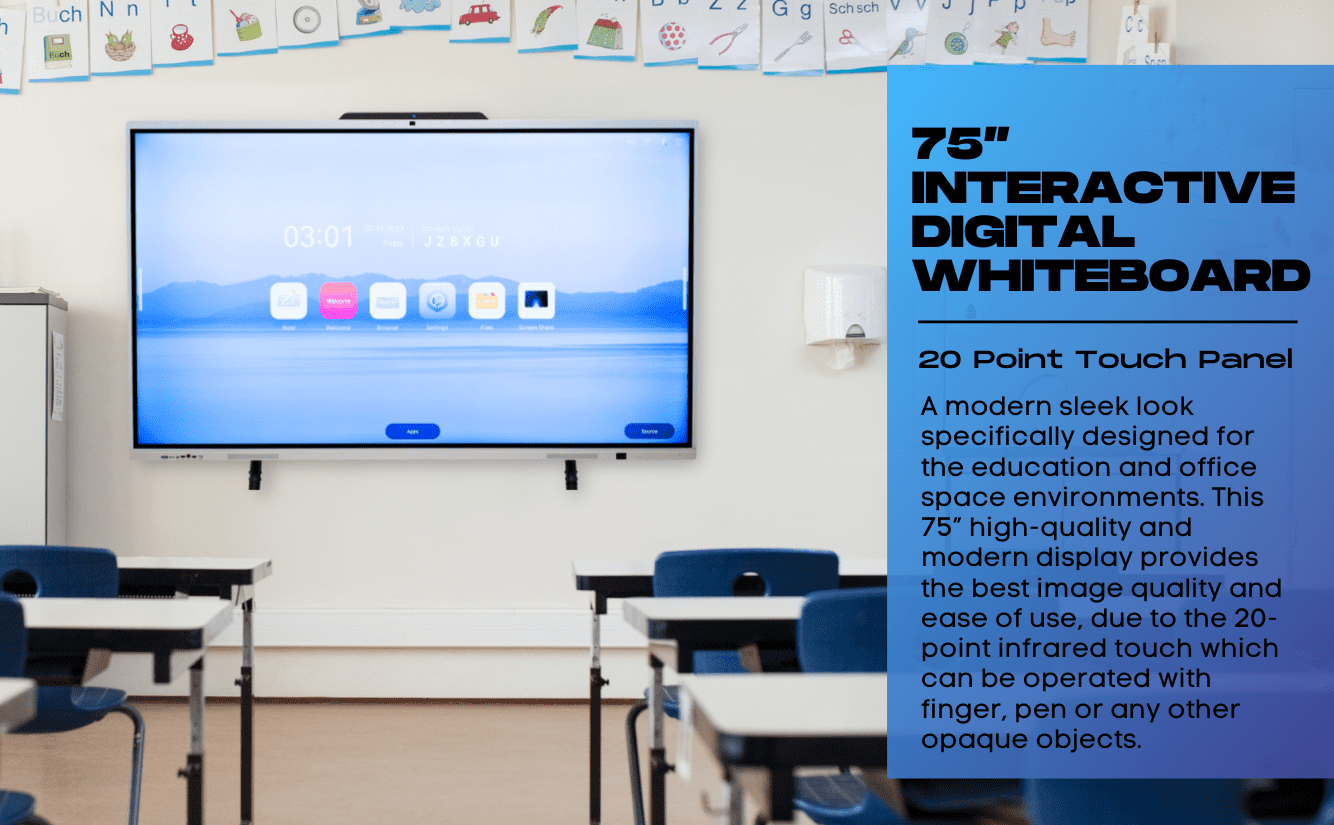 7522 Whiteboard 75" Interactive Whiteboard - Image 3