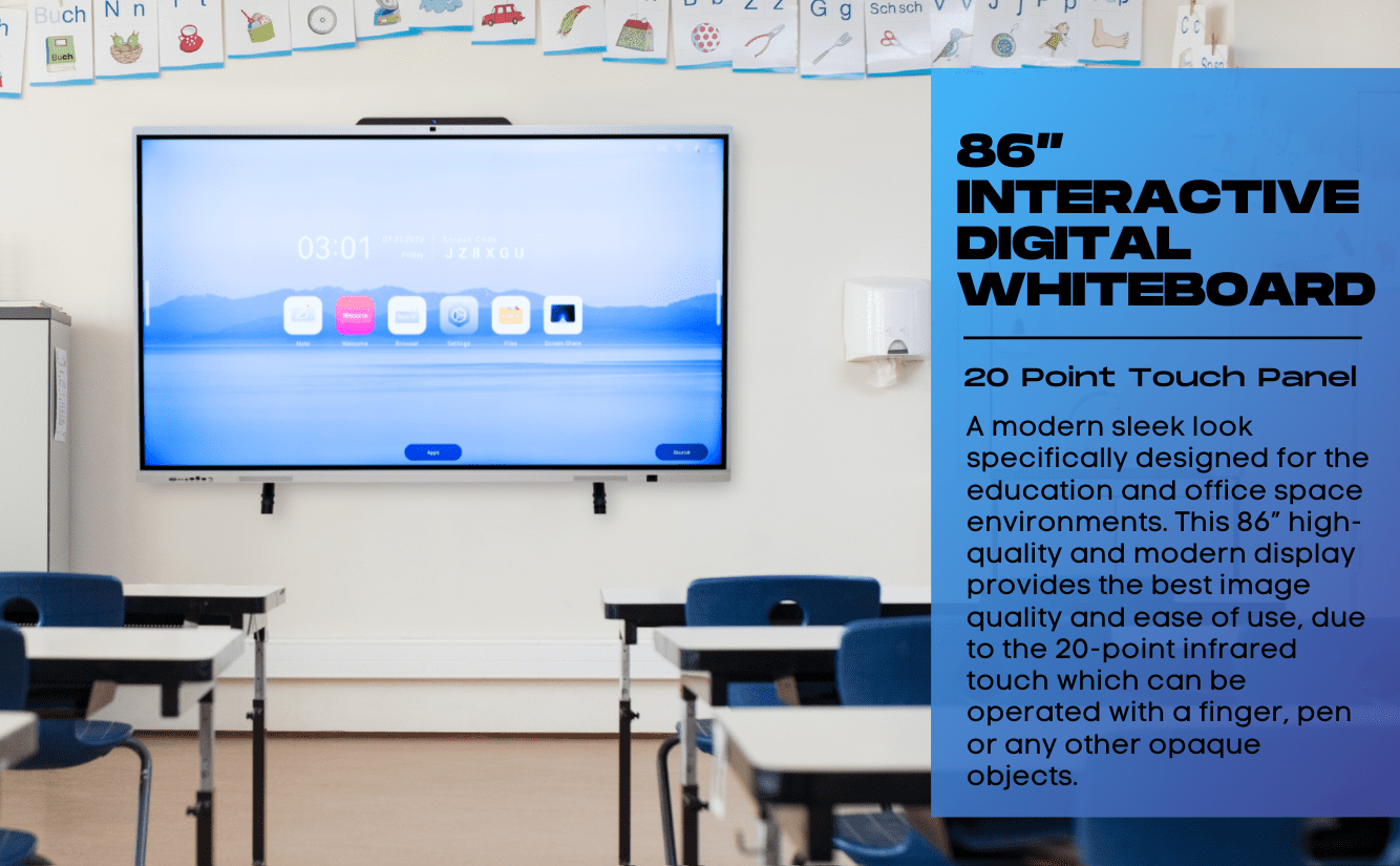 8622 Whietboard 86" Interactive Whiteboard Product Line - Image 3